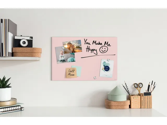 Glas Magneetbord Sigel Artverum mat rosé 60x40cm