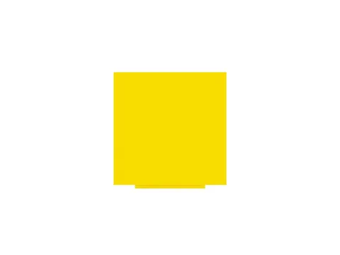 Whiteboard Rocada Skincolour 100x100cm geel gelakt