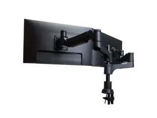 Dubbele Monitorarm R-Go-Tools Caparo 4 gasveer 2 beeldschermen Zwart - 1