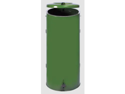 Afvalverzamelaar 120 Liter 980x500mm Dubbele Deur Voetpedaal Ral6001