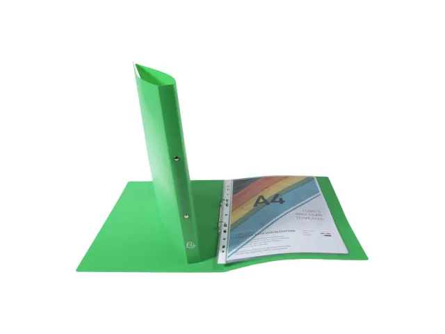 Exacompta ringmap ondoorschijnend A4 2 ringen 15 cm groen