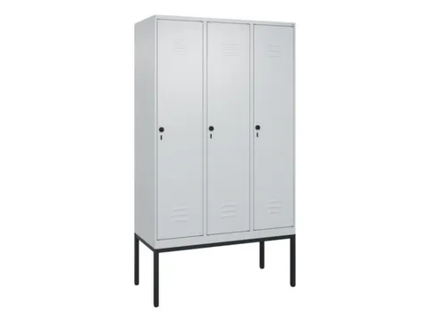 locker voor scheiding van kleding,HxBxD 2120x1200x500mm,3vak