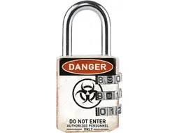 Hangslot Masterlock 3-cijfer combinatie 30mm danger motief