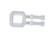 Boucle plastique 16mm Blanc
