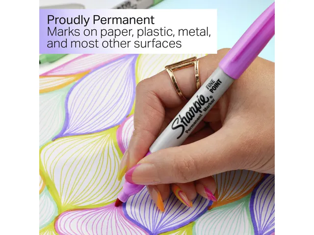 Feutre Sharpie Glam Pop Fin assorti blister 5 pièces