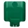 Paneel Rubbermaid Slim Jim Recyclestation voor label groen