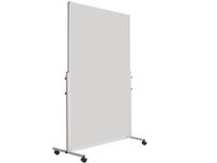 Dubbelzijdig Whiteboard 120x180cm Mobile Emailstaal Wit
