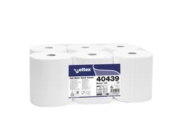 Handdoekrol Celtex 2-laags wit 140 meter krimp a 6 rol