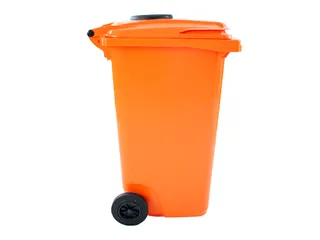 Container met rozet 240 Liter Oranje - 4