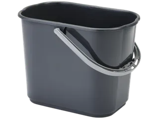 Vikan Microfibre rechthoekige stevige mopemmer grijs 16L - 4