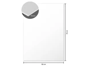 Foamboard Kangaro wit 50x70cm 5 mm dik, 15 stuks 2 zijdig mat papier - 2