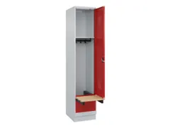 locker met bank,HxBxD 1950x400x815mm,1vak,vak B 400mm,cilinderslot