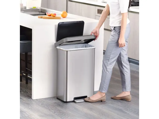 Cozy pedaalemmer 45 Liter Mat RVS