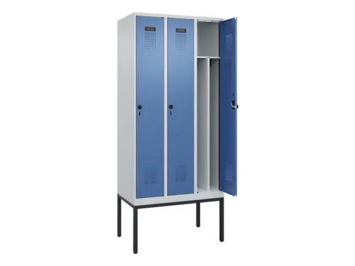 locker voor scheiding van kleding,HxBxD 2120x900x500mm,3vak