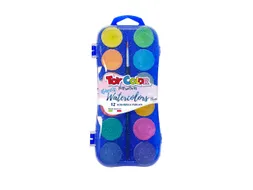 ToyColor aquarelverfset 12 Pearly kleuren en penseel