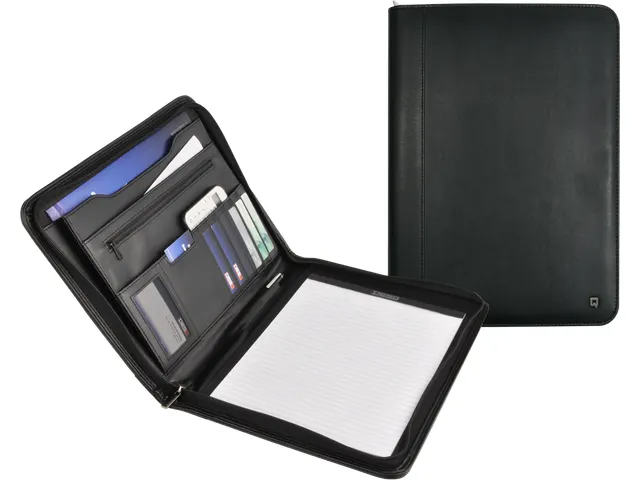 A4 Conferentiemap Kunstleer Met Ritssluiting