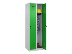 locker,HxBxD 1850x600x500mm,2vak,vak B 300mm,draaigrendel