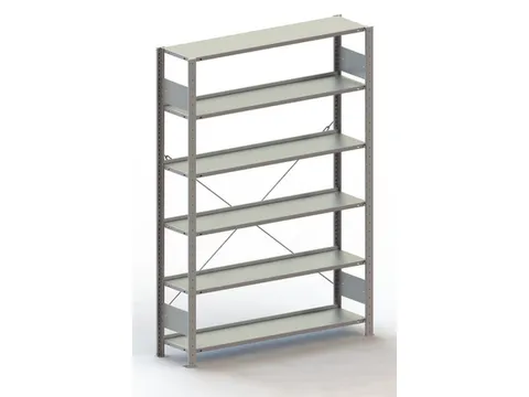 Inhaakstelling Basisveld 1850x1306x336mm 6legborden 80kg Verzinkt