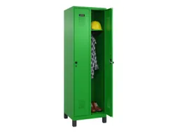 locker,HxBxD 1950x600x500mm,2vak,vak B 300mm,draaigrendel,voeten