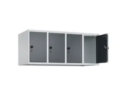 opzetkast,v. locker,4vak.,vak B 300mm,HxBxD 500x1200x500mm