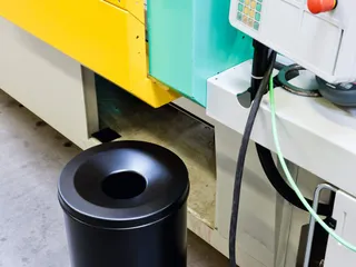 Afvalbak + Vlamdover Safe Rond 60 Liter Zwart - 4
