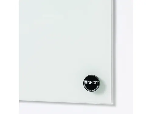 Magneten Naga 25x25mm rond logo Naga zwart