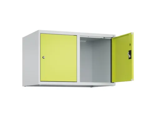 opzetkast,v. locker,2vak.,vak B 400mm,HxBxD 500x800x500mm,cilinderslot