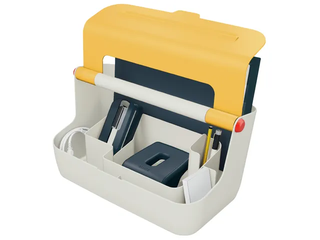 Opbergbox Leitz Cosy draagbaar kunststof geel 214x196x367mm