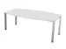 Table de conférence forme de fût 740x2000x1200mm 4 pieds BL-blanc