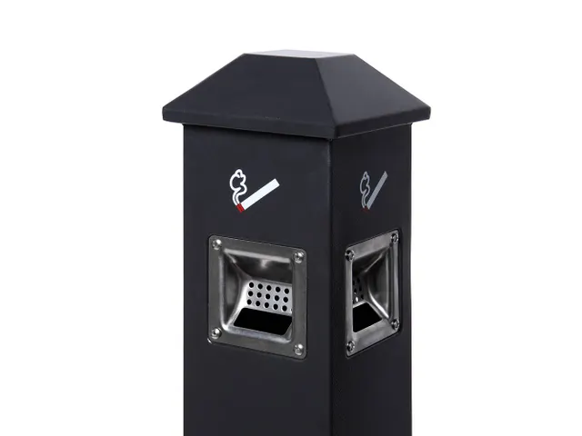 Cendrier noir à poser