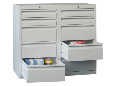 Ladenkast 900x1000x500mm 4+6 Laden Gewoon Uitschuifbaar Rolgeleiding