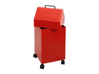 Afvalverzamelaar Vuurremmend 1X45 Liter 710X330X310Mm Rood - 2