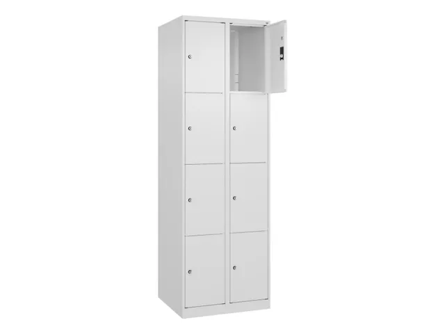 lockerkast,HxBxD 1850x600x500mm,2x4vakken,vak B 300mm,cil.-slot