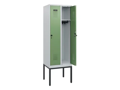 schoollocker,HxBxD 1950x600x500mm,2vak,vak B 300mm,draaigrendel