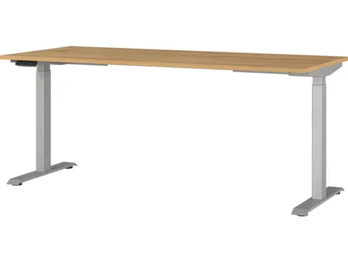 Elektrisch ihv bureau,HxBxD 720-1200x1800x800mm,blad Grandson-eiken