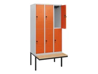 Dubbeldekse dekenkist,HxBxD 1950x900x815mm,3x2vak.,vak B 300mm - 2