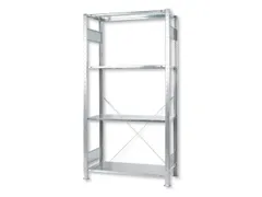 legbordstelling,grondveld,Green,HxBxD 2000x1000x400mm,4xStalen bodem