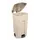 Verrijdbare Container Met Pedaal 125 Liter Creme