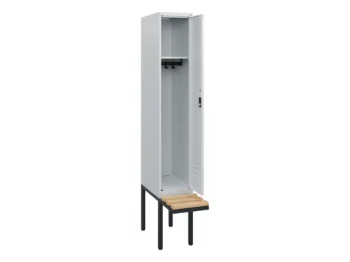 locker met bank,HxBxD 1950x300x815mm,1vak,vak B 300mm,cil.-slot