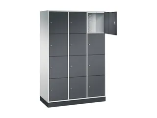 grootvolume-lockersysteem,RAL 7035/RAL 7021,HxBxD 1950x1220x500mm - 1