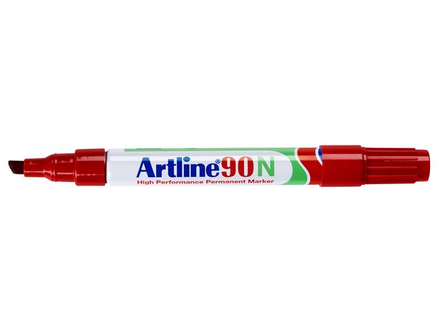 Viltstift Artline 90 schuin 2-5mm rood | ViltstiftenShop.nl