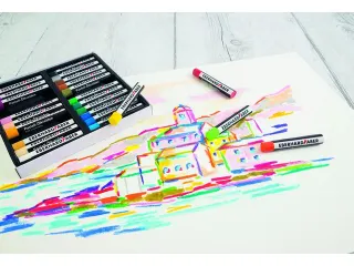 Oliepastelkrijt Eberhard Faber 11mm doos a 24 st assorti - 7