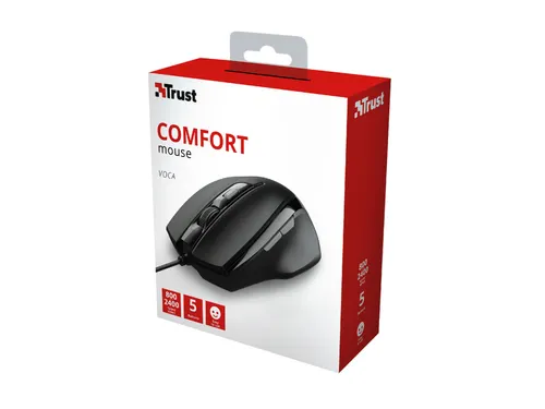 Muis Trust Voca Comfort zwart