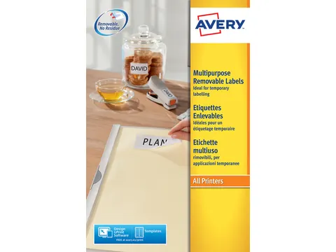 etiket Avery ILK 99,1x42,3mm wit NP 25 vel 12 etiketten per vel