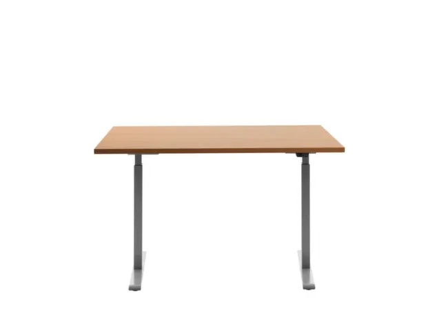 Elektrisch ihv bureau,HxBxD 700-1200x1200x800mm,blad beuken