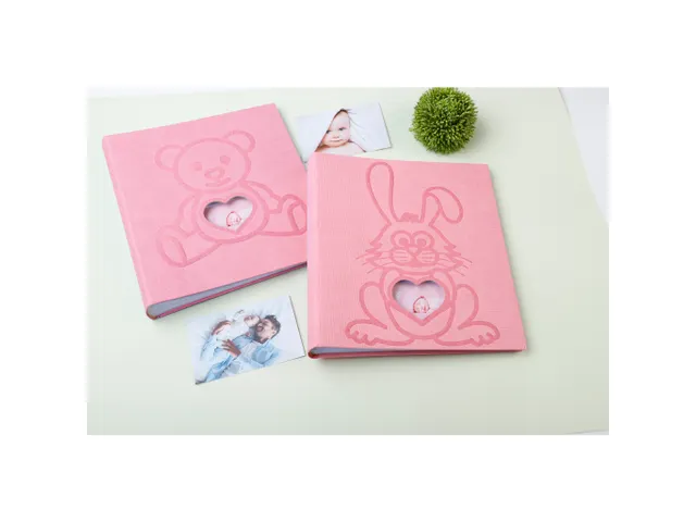 Fotoalb 29x32cm 60bl TEDDY Beer Roze