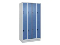 dubbeldekse locker,HxBxD 1950x1000x500mm,4x2vak.,vak B 250mm