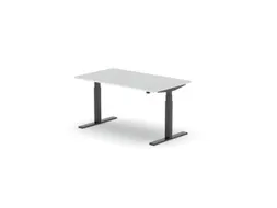 Elektrisch ihv bureau,HxBxD 650-1310x1800x900mm,blad wit