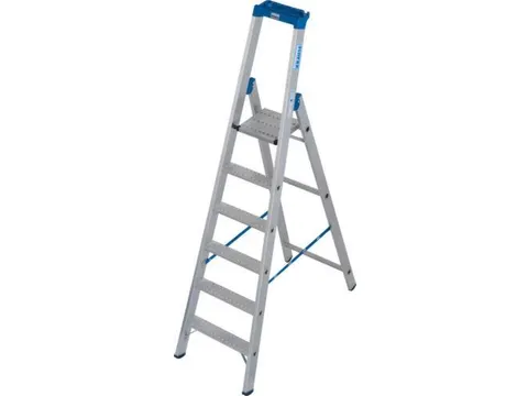 industriële ladder,eenzijdig,6treden m. R13-laag,treden met profiel