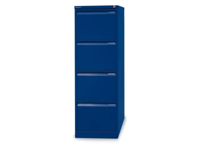 hangmappenkast HxBxD 1321x413x622mm 4hangmappenframes blauw